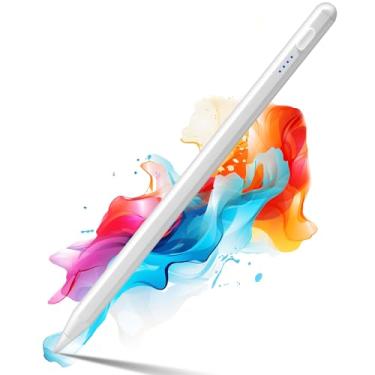 Imagem de Caneta Stylus para iPad 2018-2024, carregamento rápido de 8 minutos para iPad Pencil, ponta compatível com Apple Pencil, caneta para iPad 10/9/8/7/6, iPad Pro 32.8 cm/27.9 cm/33.0 cm M4, iPad Mini