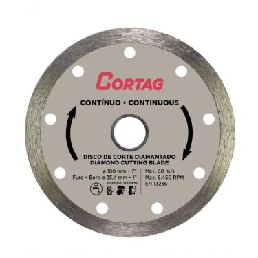 Imagem de Disco De Corte Diamantado Contínuo 180mm - Cortag