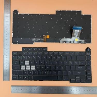 Imagem de Siakoocty Substituição De Teclado Retroiluminado Colorido Para Laptop Com Layout Americano Asus Rog Strix G15 G513 G513Q G513Qy G513Qm G533 0Kbr0-4810Us00