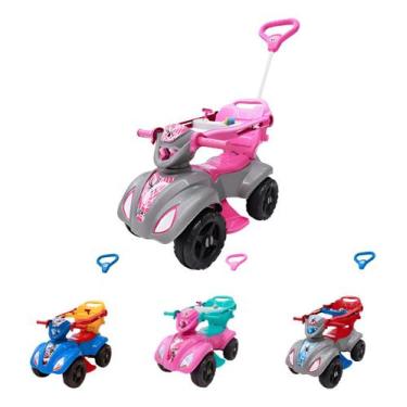 Imagem de Carrinho Infantil Quadriciclo Passeio Empurra Haste Kendy, Baby aranha
