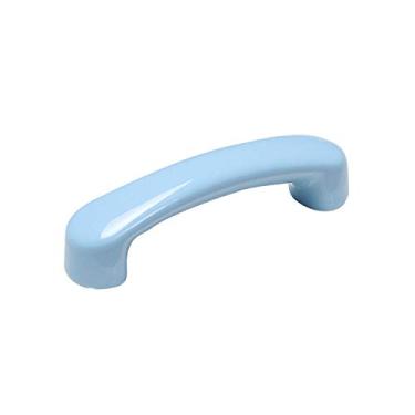 Imagem de Puxadores de armário de cerâmica azul Txinmin 3,78" (96 mm) Centros de furos puxadores de gaveta conjunto de 4 puxadores em forma de laço, grande