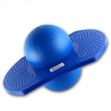 Imagem de Bola Pilates, Bola de EquilíBrio AeróBica InfláVel com Plataforma de Bomba(azul)