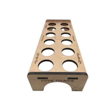 Imagem de Organizador para 12 Ovos em mdf Decorativo - mdf - NoBrand