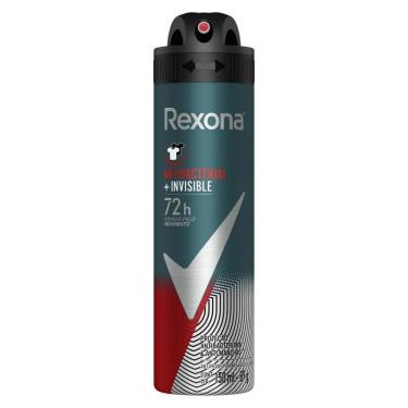 Imagem de Desodorante Antitranspirante Aerosol Masculino Rexona Antibacterial + Invisible 72 horas 150ml