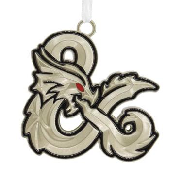 Imagem de Hallmark Dungeons & Dragons: Honor Among Thieves Dragon Ampersand Enfeite de Natal, Metal, Presentes de Cultura Pop