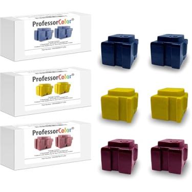 Imagem de Professor Color Tinta ColorQube 8570 ou ColorQube 8580 substitui 108R00926 108R00927 108R00928 (6 tintas OEM reembaladas), o pacote inclui chave Bypass para uso em impressoras norte-americanas
