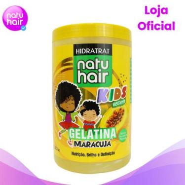 Imagem de Gelatina Natuhair Hidratrat Maracujá- Kids Vegano 1kg - Natuhair Cosmé