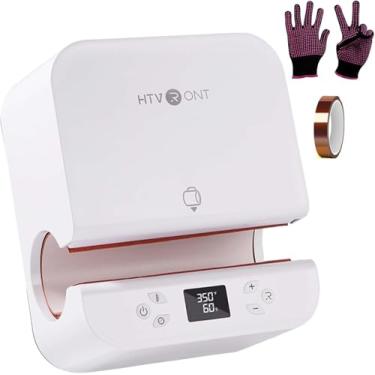 Imagem de HTVRONT Máquina De Prensa Térmica Automática Para Copos - Preparo Rápido E Uniforme, Alta Segurança Profissional Copos, Xícaras, Canecas Sublimação 2,95" A 3,18", Branca