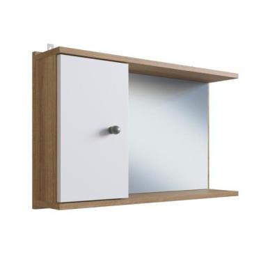 Imagem de Armário Para Banheiro com 1 Porta Mel/Branco LVA05 Versato Emovell