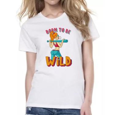 Imagem de Camiseta Baby Look Girl Born to be wild - Alearts, GG