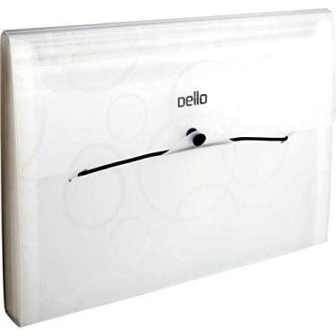 Imagem de Pasta Sanfonada Plastica A4 12 Divi. Cristal Dellofine - 01 Unidade Dello, Cristal