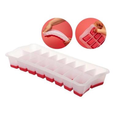 Imagem de Forma Gelo Flexivel Fundo Silicone Sanremo 16 Pedras De
