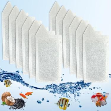 Imagem de Pacote com 12 cartuchos de substituição de tamanho pequeno para filtro Tetra Whisper para tanques de peixes pequenos; cartuchos de filtro recarregados tamanho P para kits de aquário 3-10 galões