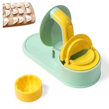 Imagem de Maquina de Modelar Pastel Molde Bolinho Gyoza Massa Ravioli Lanche Preparo Refeiçao Lanchonete Restaurante Casa Cozinha