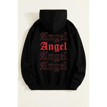 Imagem de Moletom Canguru Feminino Angel Flanelado lançamento Methodic-Unissex