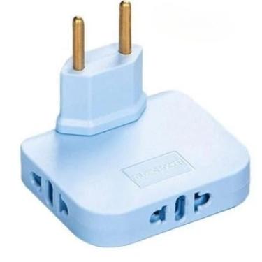 Imagem de Adaptador de Viagem Universal Doblável - 16A/3500W - Tomada Inteligente para Casa e Viagens (1azul)