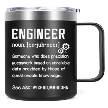 Imagem de Lifecapido Presentes de engenheiro para homens, caneca de café isolada com definição de engenheiro, 340 g, presentes de engenharia, presentes de aniversário, Natal, para homens, estudante, professor,