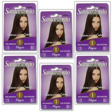 Imagem de Tinturas de Cabelo Tablet Santantonio Sem Amônia com Proteína 6 Und