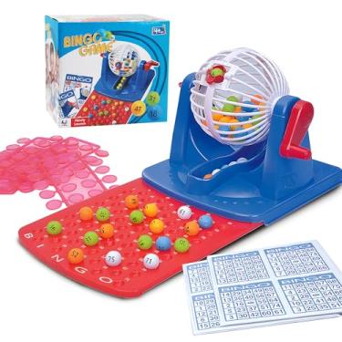 Imagem de Haugboag Bingo Game for Kids,Family Bingo Set,Bingo Balls with Cage Chips Board Game