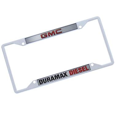 Imagem de Eurosport Daytona Moldura de placa de licença com logotipo para GMC Duramax Diesel (cromado)