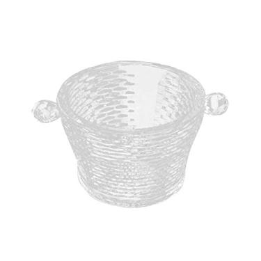 Imagem de Balde de gelo para festas balde de gelo acrílico criativo barra de plástico de cristal transparente engrossado KTV balde de cubo de gelo champanhe orelhas duplas para enviar clipe de gelo recipiente