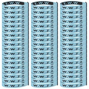 Imagem de Meajjew 54 peças WWJD pulseira cristã pacote para mulheres homens, presentes cristãos pulseiras WWJD ajustáveis a granel - What Would Jesus Do Wristbands, Fibra de poliéster, Sem Pedra Preciosa