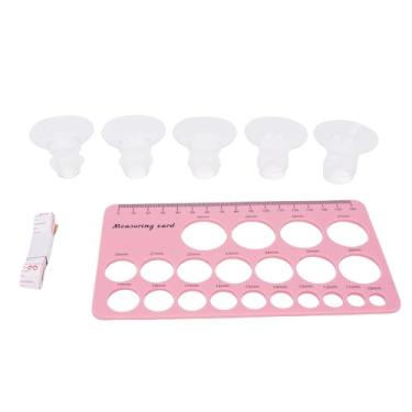 Imagem de FTVOGUE 2 Kit de Flange do Régua de Mamilo Definido 13 15 17 19 21mm Silicone Bomba Bomba de Mama Flange Inserir Mamilo de Kit Medindo para Novas Mães/mulheres Com Fita de 1,5 M