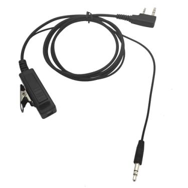 Imagem de Cabo adaptador de fone de ouvido Walkie Talkies de áudio de 2 pinos de 3,5 mm compatível com Baofeng Ham Radio UV-5R BF-F8HP PRO 5RM UV-32 UV-5G Plus GM-21 Quangsheng UV-K5 8 UV-K6 K5PLUS, com