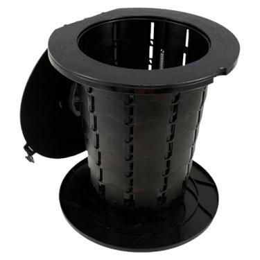 Imagem de Vaso sanitário portátil, vaso sanitário de acampamento retrátil atualizado, altura ajustável, vaso sanitário leve e portátil, vaso sanitário dobrável para acampamento com suporte de papel higiênico