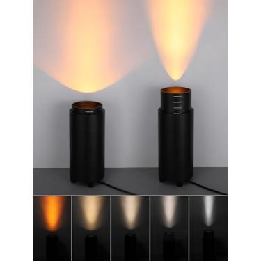 Imagem de TORCHSTAR Piso com zoom 5CCT pode iluminar, 10,39 polegadas, ângulo de feixe de 15°-60°, luz de foco regulável de 1200LM com interruptor automático, 1800-5000K, luzes ajustáveis para imagem de plantas