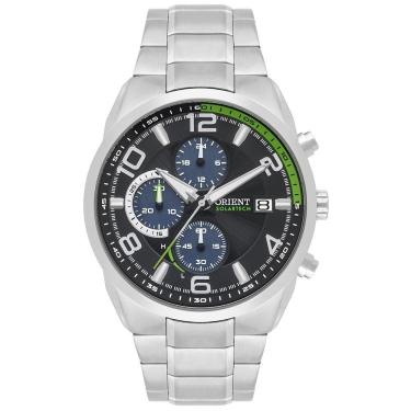 Imagem de Relógio Orient Masculino Solar Cronógrafo Prateado 4,5cm