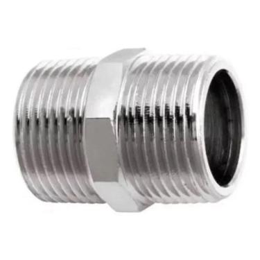 Imagem de Niple Sextavado 1/2 X 1/2 Metal Para Flexível / Engates