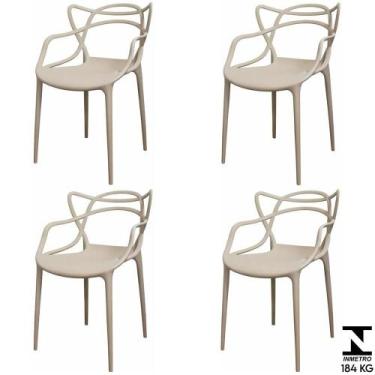 Imagem de Kit 4 Cadeiras Aviv em Polipropileno Fendi - 70866 - Sun House