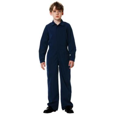 Imagem de Macacão masculino de Halloween AOBUTE Mechanic Overall Navy S
