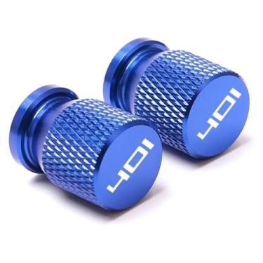Imagem de Tampa de tampa de válvula de pneu de roda CNC para motocicleta compatível com 701 Supermoto e Enduro Norden 901 Svartpilen 401 VITPILEN 401 (401 azul)
