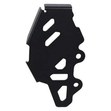 Imagem de BYYINGSUS Protetor de cilindro mestre de freio traseiro compatível com CRF 300L CRF300 Rally CRF300L CRF300L CRF 300 L acessórios de motocicleta capa de proteção de calcanhar (preto (logotipo CRF))