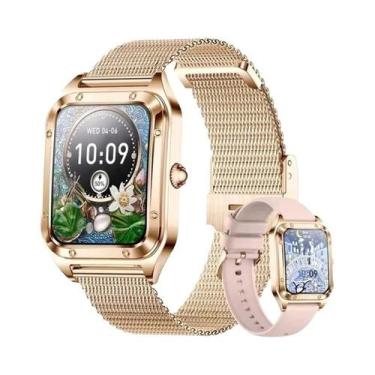 Imagem de Relógio Inteligente Bluetooth Feminino De 1,57 Polegadas Com Monitoram