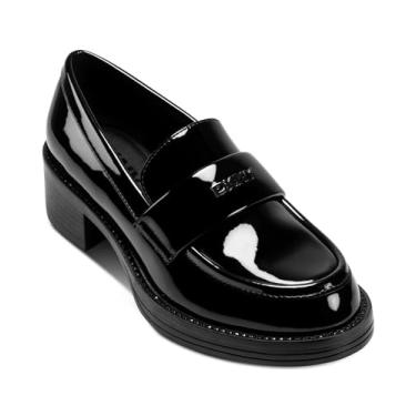 Imagem de DKNY Mocassim feminino de salto Civelli com bico redondo Mule, Preto, 40