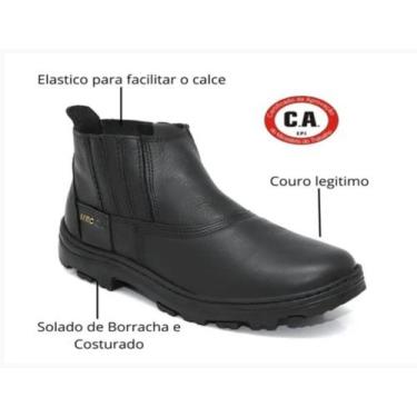 Imagem de bota serviço e segurança !! - Marcone Boots, Preto, 41