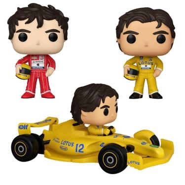 Imagem de Kit Boneco Funko Pop Ayrton Senna McLaren Rides/Racing Lotus