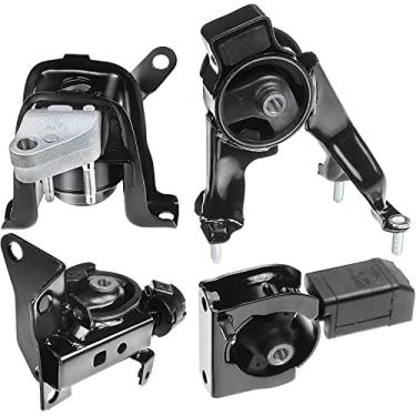 Imagem de A-Premium Conjunto de montagem e transmissão do motor 4PCS compatível com Toyota Corolla Matrix e Pontiac Vibe 2003-2008 L4 1.8L, transmissão automática, substituição # A4220 A4219 A4218 A4221