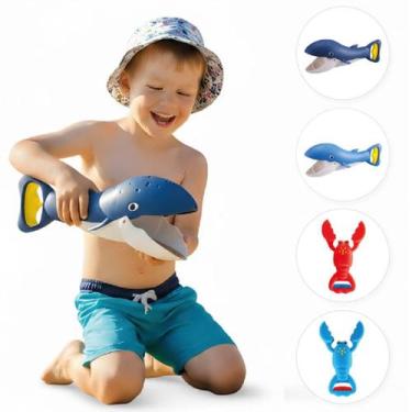 Imagem de Pegador De Areia Infantil Brinquedo De Praia Para Crianças Baleia Azul