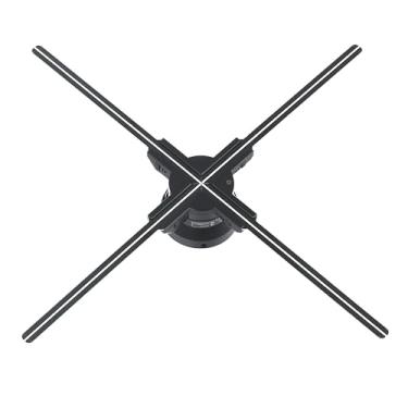 Imagem de Rycixon Ventilador holográfico 3D de 55 cm, controle de aplicativo WiFi, áudio Bluetooth, alto brilho, parede de vídeo com sincronização de várias unidades, controle remoto, capa de acrílico opcional