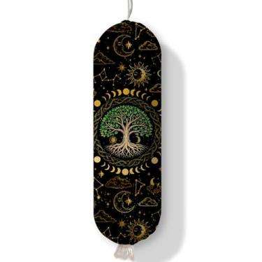 Imagem de Dispensador de suporte de saco de plástico, organizador de sacolas de compras de árvore e suporte de parede de papel para armazenamento de saco de lixo para cozinha, decoração de despensa de casa