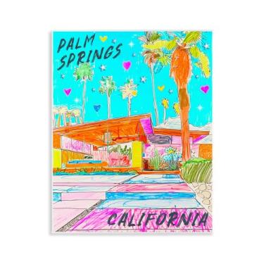 Imagem de Stupell Industries Arte de placa de parede Palm Springs Canyon, design por Jess Stempel, 14 x 11