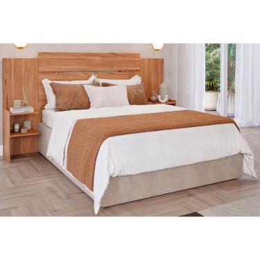 Imagem de Cabeceira Cama Box Madeirado Solteiro-casal-queen Mila Cinamomo - Panan