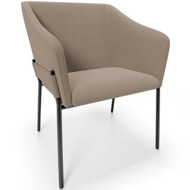 Imagem de Cadeira Para Sala De Jantar Estar Living Olívia L02 Bouclê Bege - Lyam Decor