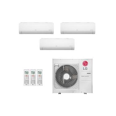 Imagem de Ar-Condicionado Multi Split Inverter LG 30.000 (1x Evap HW 7.000 + 1x Evap HW 9.000 + 1x Evap HW 18.000) Quente/Frio 220V