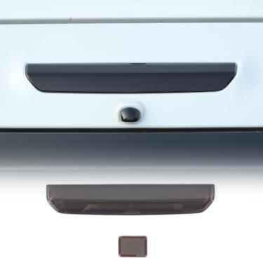 Imagem de LLKUANG 3ª capa de luz de freio guarnição compatível com Toyota Land Cruiser Prado 250 J250 LC250 terceiro freio de alta posição central tampa de luz de freio preto fumê acessórios de carcaça