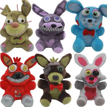 Imagem de Boneca de pelúcia Fives Nights at Freddy 18 cm, 6 unidades para crianças